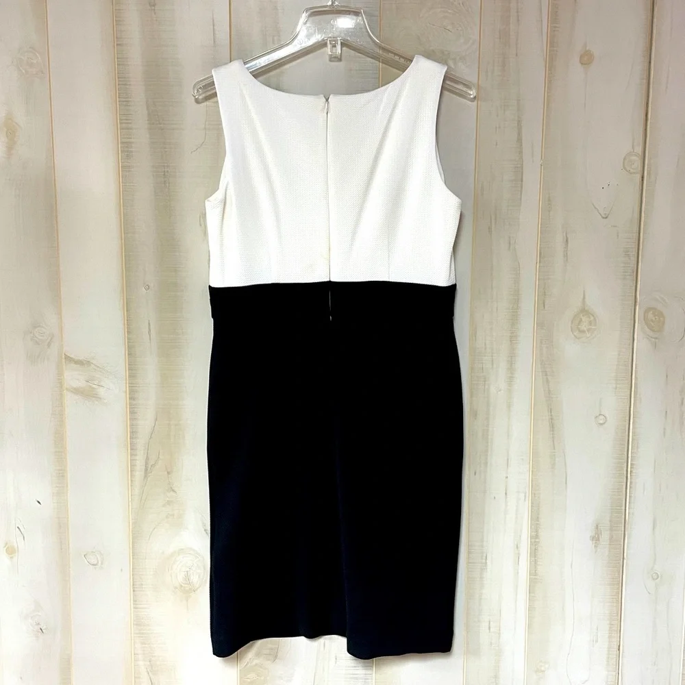 Studio One Black White Houndstooth Jacket Dress Set Sz 8P - Picture 4 of 9